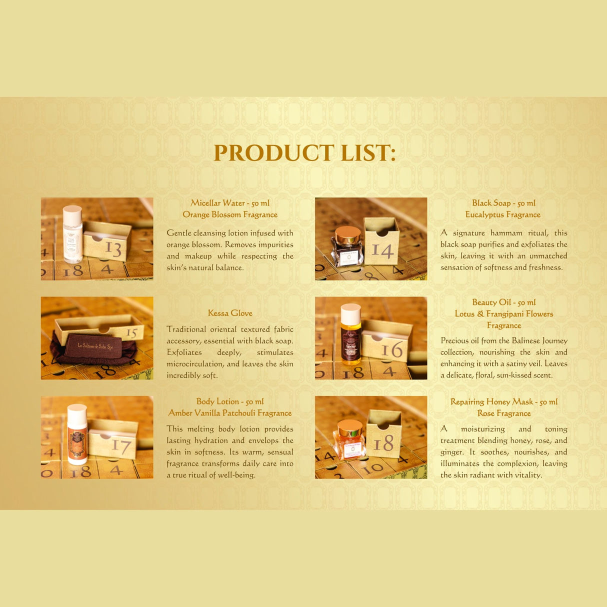 Products La Sultan De Saba Advent calendar 2025