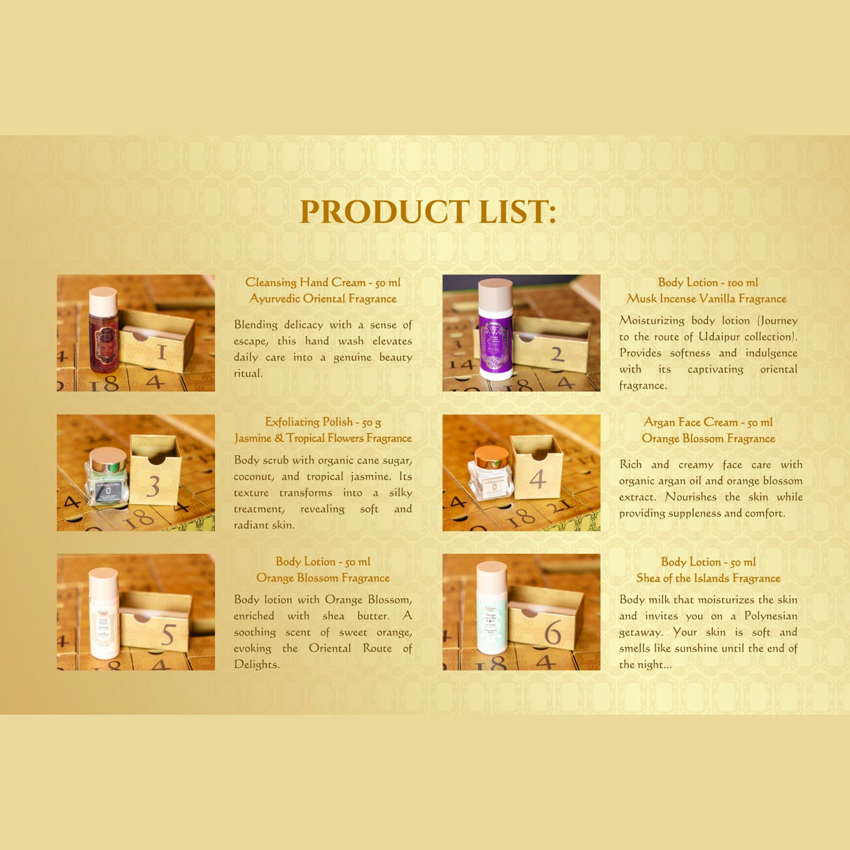 La Sultan De Saba Products Advent calendar 2025
