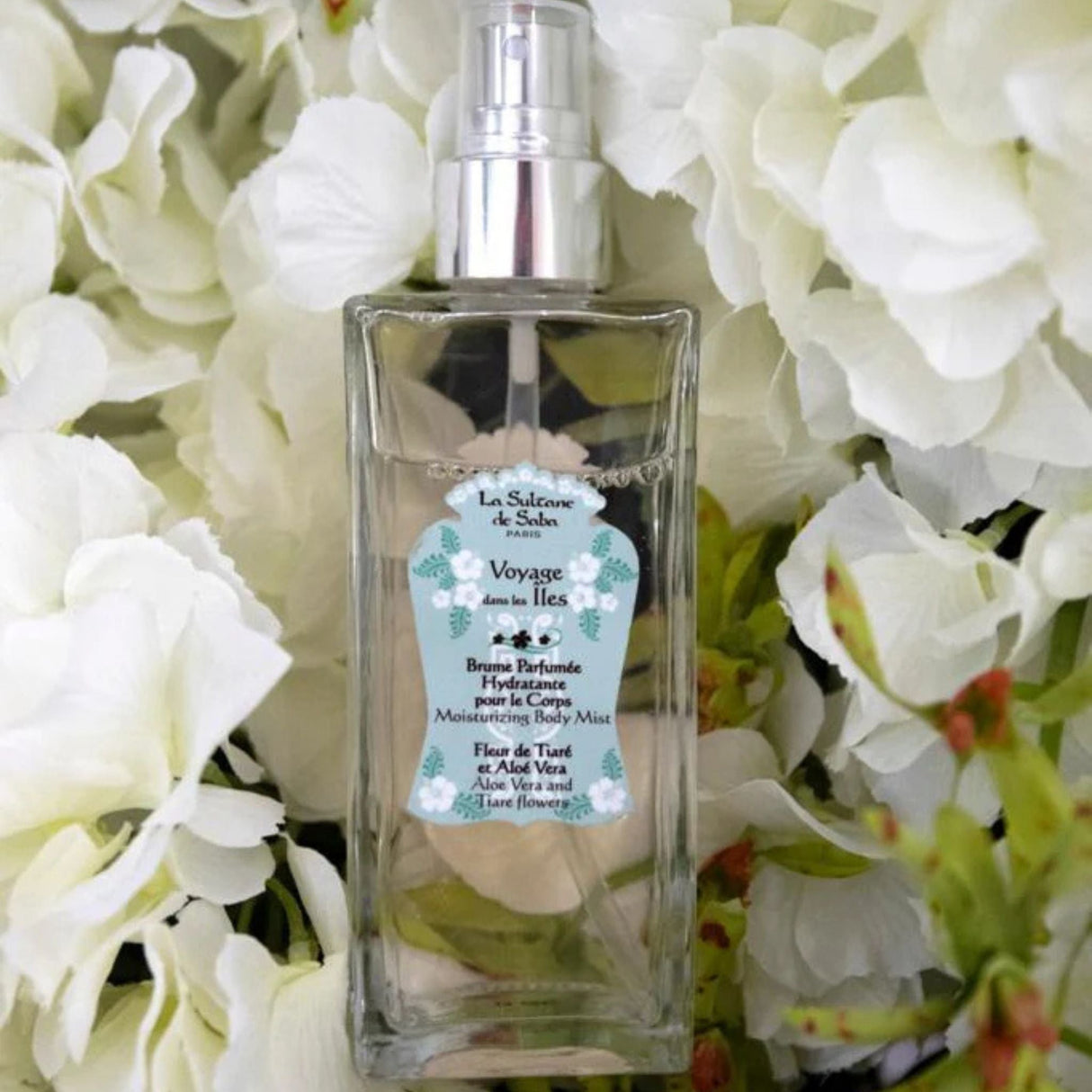Moisturizing Body Mist Tiare Flowers Aloe Vera La Sultane De Saba 